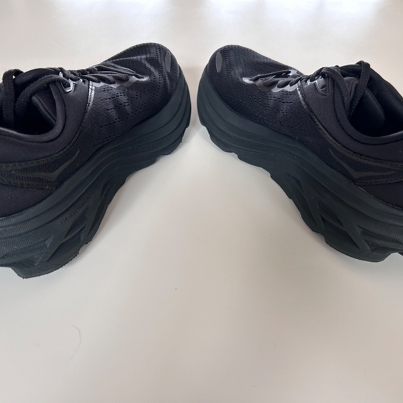 Hoka Bondi 8 Women's Black Athletic Shoes in Size 7 and Size 7.5 - Picture 9 of 10